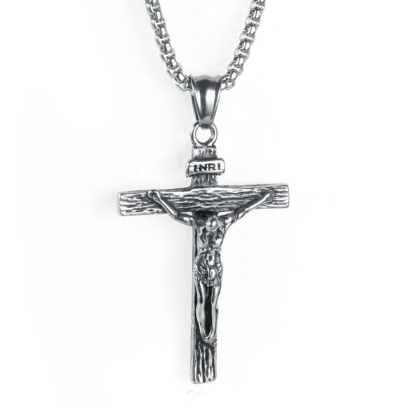 Other - "Classic Jesus Christian cross pendant necklace for women/men, N90201P201